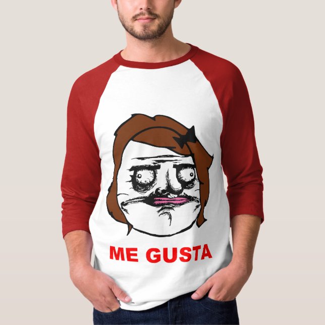 Camiseta Fêmea de Brown mim cara cómica Meme da raiva de (Frente)