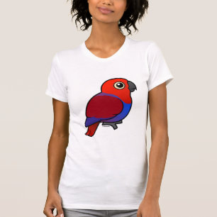 Camiseta Fêmea do papagaio de Eclectus