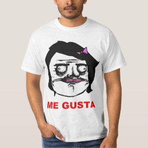 Camiseta Fêmea preta mim cara cómica Meme da raiva de Gus