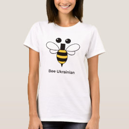 Camiseta Feminina Abelha Ucraniana Fofa Minimalist