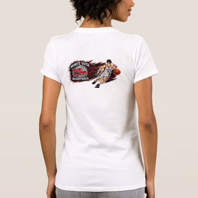 camiseta feminina ajustada (Verso)
