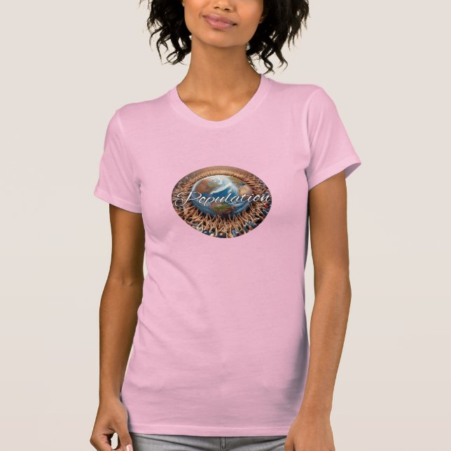 Camiseta Feminina Ajustada Bella+Canvas (Frente)