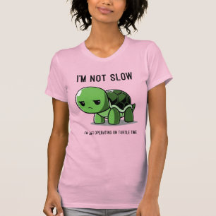 Camiseta Feminina Ajustada Caracol Divertido Não É