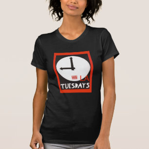 Camiseta feminina ajustada LA Tuesdays