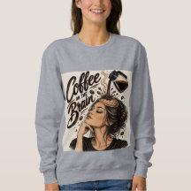 Camiseta Feminina Amante do Café - Café no Cérebro