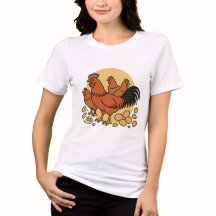 Camiseta Feminina Amantes de Frango