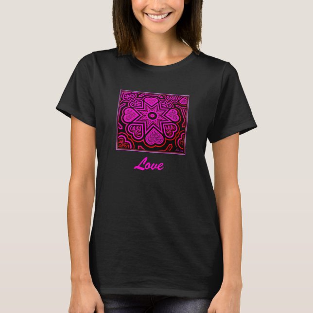 Camiseta feminina 'Amor' (Frente)