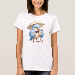 Camiseta Feminina Amor Pai Passarinho Fofo