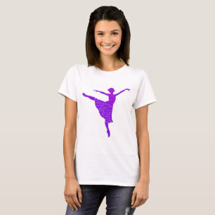 Camiseta Feminina Ano Novo Dançarina de Ballet Rox