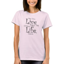 Camiseta feminina ao vivo