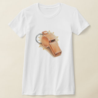 Camiseta feminina apito laranja