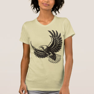 Camiseta Feminina Artística Águia Ascendente Boho