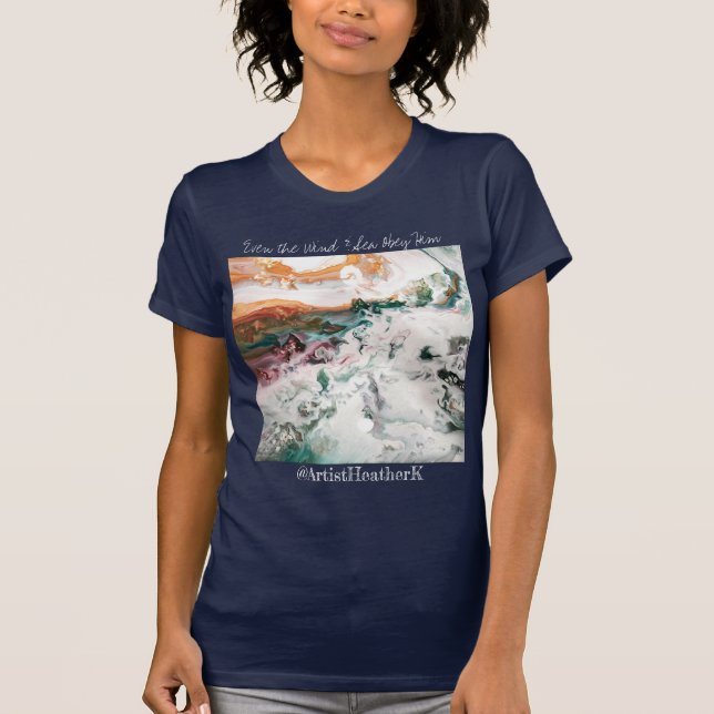 Camiseta feminina - Até mesmo o vento e o mar o ab (Frente)