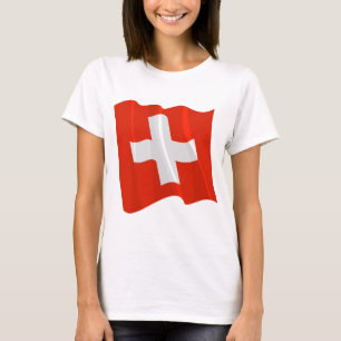 Camiseta Feminina Bandeira Suíça