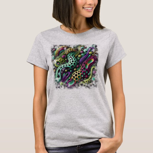 Camiseta Feminina Básica Abstrato (Frente)