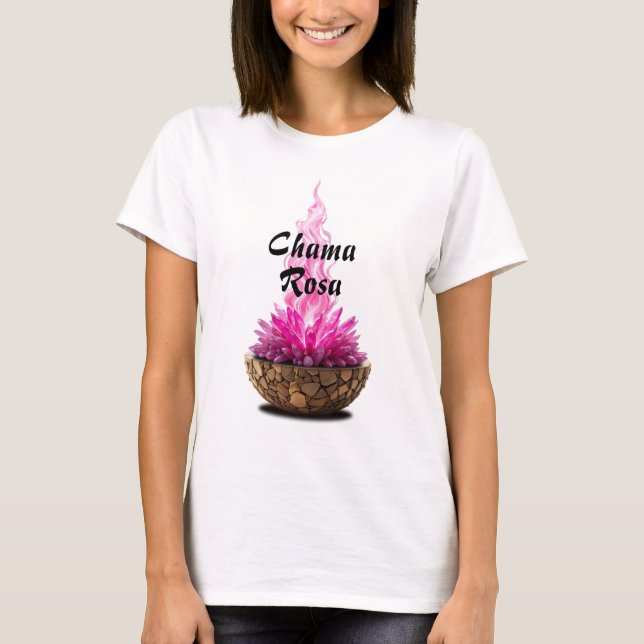 Camiseta Feminina Básica Chama Sagrada-3 (Frente)