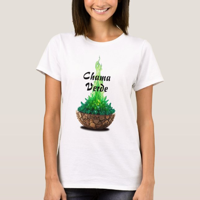 Camiseta Feminina Básica Chama Sagrada-5 (Frente)