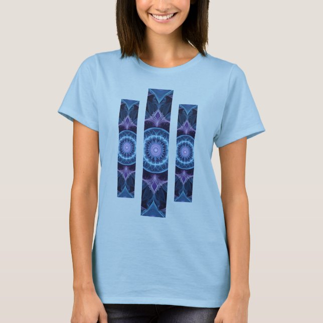 Camiseta Feminina Básica Fractal Geometrico-1 (Frente)