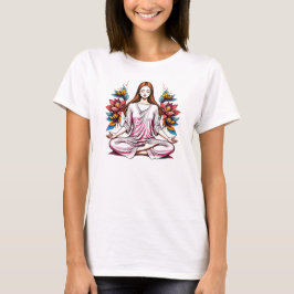 Camiseta Feminina Básica Meditação-1 