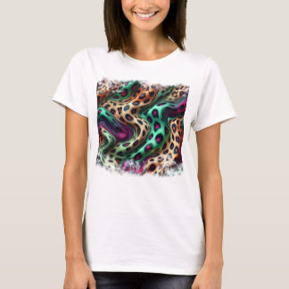 Camiseta Feminina Básica Pele Onça Color