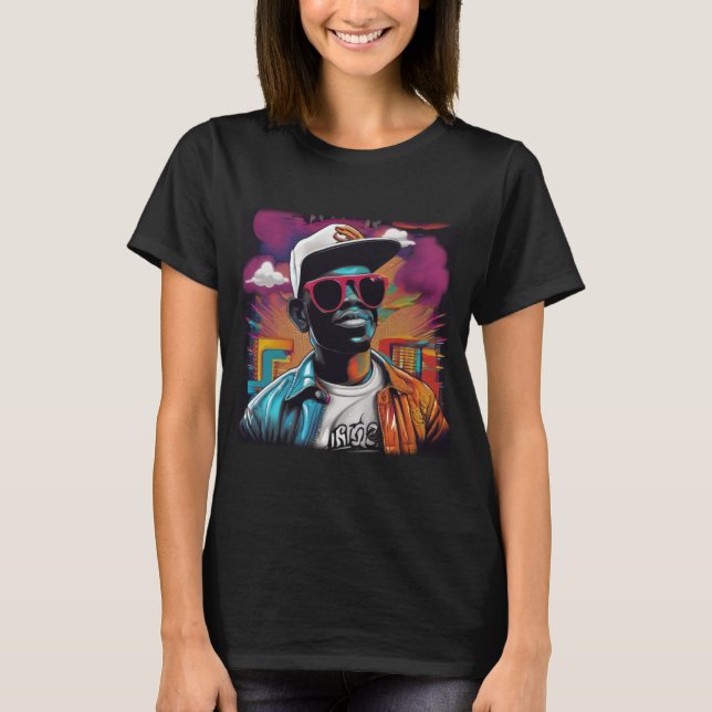 Camiseta Feminina Básica - Street graffiti art Hip (Frente)