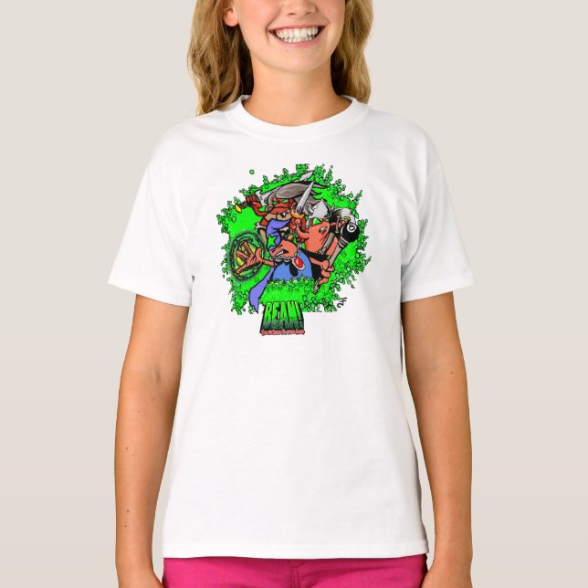 Camiseta Feminina BEAN! Heroes (Frente)