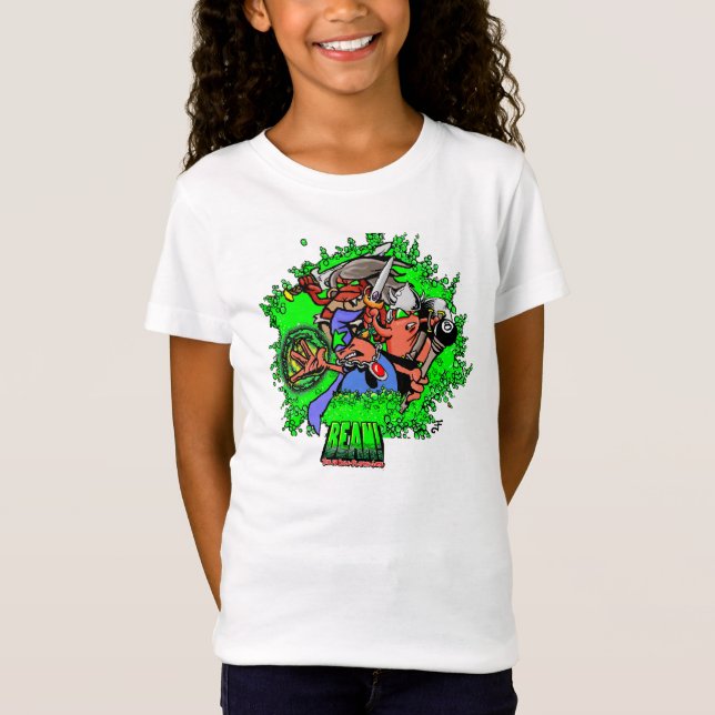 Camiseta Feminina BEAN! Heroes (Frente)