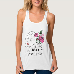 Camiseta feminina Bella+Canvas Flowy Racerback Tan
