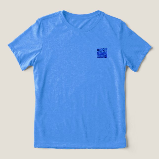 Camiseta Feminina BELLA TRI COOL AZUL DESIGN  (Design frontal)