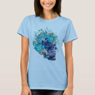 Camiseta Feminina Blue Bloom Requiem