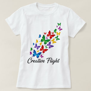 Camiseta Feminina Borboleta Voo Criativo 🦋✨