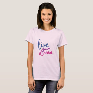 camiseta feminina branca casual com citação gratui