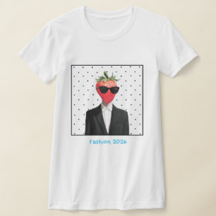 camiseta feminina branca com bolinhas pretas
