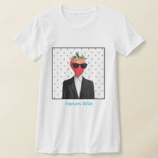 camiseta feminina branca com bolinhas pretas