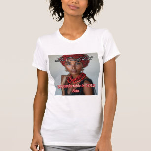 Camiseta feminina branca de manga curta "Seja Conf