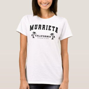Camiseta feminina branca Murrieta, Califórnia