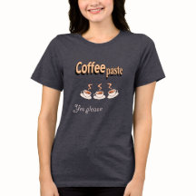 Camiseta feminina Café Pasta Engraçada Café Pun