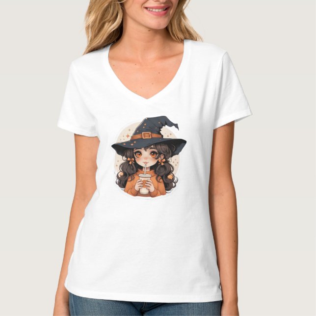 Camiseta Feminina | Camiseta de Halloween Estética (Frente)