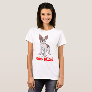Camiseta Feminina Cartoon Cachorro Cachorrinho Bul