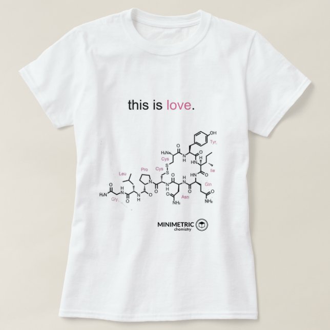camiseta feminina - chemistry (Frente do Design)