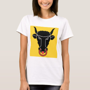 Camiseta feminina com a bandeira do cantão de Uri,