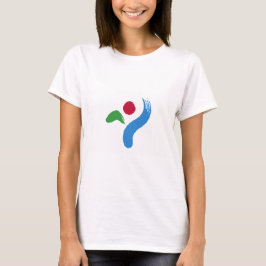 Camiseta Feminina com Bandeira de Seul, Coreia do