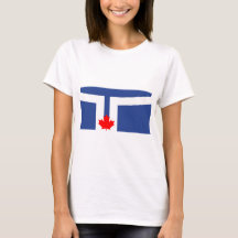 Camiseta Feminina com Bandeira de Toronto, Canadá