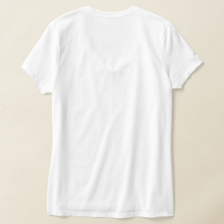 Camiseta feminina com decote em V