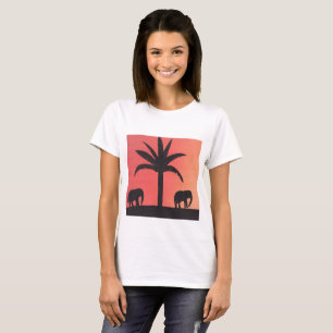 Camiseta feminina com Design de elefante