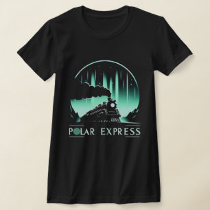 Camiseta Feminina com Design de Trem Polar Express