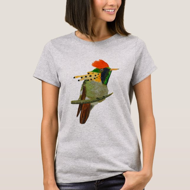 Camiseta feminina com design Tufted Coquette (Frente)
