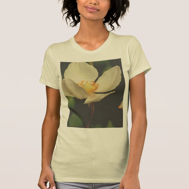 Camiseta feminina com impressão floral (Frente)