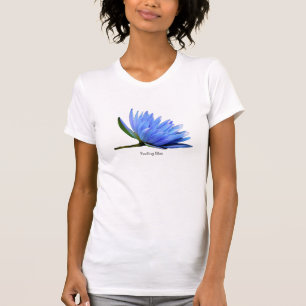 Camiseta Feminina com Nenúfar Azul