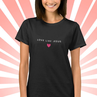 Camiseta Feminina Coração Amor Fé Cristã